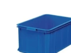 Opbevaringskasse, 55 l, 60 x 40 x 28,5 cm, plast, blå