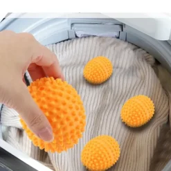 Torktumlare-Orange återanvändbara torkbollar - set med 4, torklösning för hemkläder