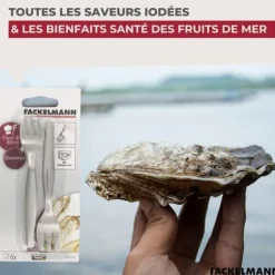 Matbestick-Ostrongafflar - Fackelmann - Ref. 32133 - Rostfritt stål - 6-pack - 12,5 cm