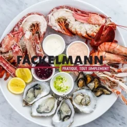 Matbestick-Ostrongafflar - Fackelmann - Ref. 32133 - Rostfritt stål - 6-pack - 12,5 cm