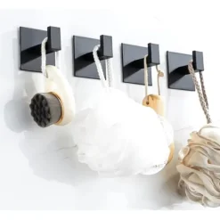 4-Pack - Självhäftande Krokar / Handdukskrokar - Hängare