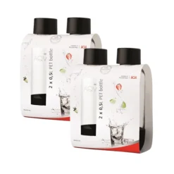 4-pack AGA AQVIA "on-the-go" 0,5L, PET-flaska (Svart) BF 2026