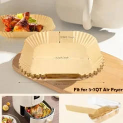 Bakning-100-pack Bakplåtspapper Airfryer 16cm - Medium