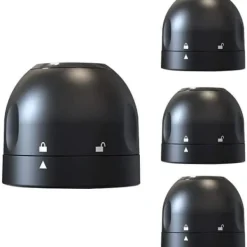 4-pack champagnepropp, återanvändbar mousserande vinpropp, silikonförseglad vinflaskpropp, tillbehör A195