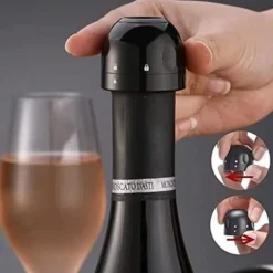 4-pack champagnepropp, återanvändbar mousserande vinpropp, silikonförseglad vinflaskpropp, tillbehör A195