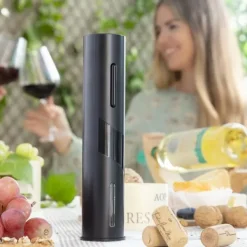 Pack Elektrisk Korkskruv för Vinflaskor och Dispenserkork 2 i 1 vinluftare InnovaGoods