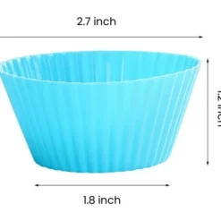 24-pack, flerfärgade återanvändbara silikonformar för muffins, non-stick och flexibla muffinsplåtar, lättrengjorda muffinsformar