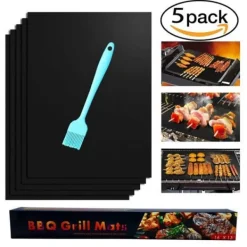 Grillar-5-Pack Grillmatta – Återanvändningsbar Non Stick 40x33cm