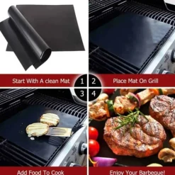 Grillar-5-Pack Grillmatta – Återanvändningsbar Non Stick 40x33cm