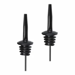 2-pack Hällpip Droppkork Flaskpip Dosörpip i Metall Svart