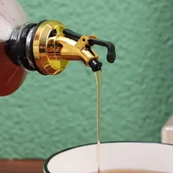 2-Pack Kork till Olivolja Hällpip Droppkork med Lock Guld