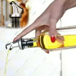 2-Pack Kork till Olivolja Hällpip Droppkork med Lock Grå