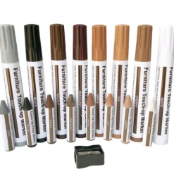 8-Pack Möbelpennor | Repareringskit för Möbler, Vax för Träytor