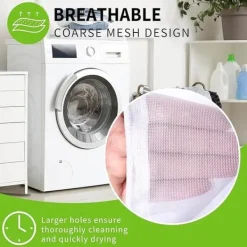 Tvättutrustning-4-packTvättpåsar med fint nät ,Tvättpåse med snörstoppare , Vit