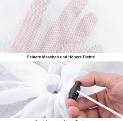 Tvättutrustning-4-packTvättpåsar med fint nät ,Tvättpåse med snörstoppare , Vit