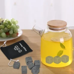 Whiskystenar--paket med 9 st. isbitar för whiskykylsten, drycker, vin, ölkylare, barberedningskuber, presentset