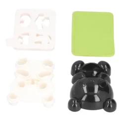 Panda Risbollsform Silikon av livsmedelskvalitet Söta gör-det-själv-kakor Onigiri-form för köksrestauranger