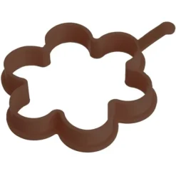 Pannkaksform i silikon, brun blomma, 12 cm SILLINIE ORION 151792