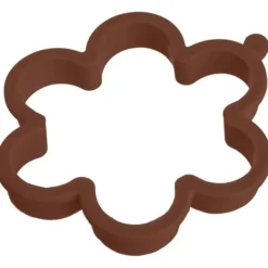 Pannkaksform i silikon, brun blomma, 12 cm SILLINIE ORION 151792