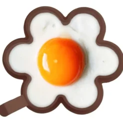 Pannkaksform i silikon, brun blomma, 12 cm SILLINIE ORION 151792