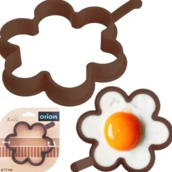 Pannkaksform i silikon, brun blomma, 12 cm SILLINIE ORION 151792