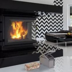 Pappersbrikettpress, 24x30x12,5 cm, Grå