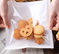 Matförvaringspåsar-Papperspåsar för mat, frukostmackor, slitstarka, 100 st, 18x19 cm