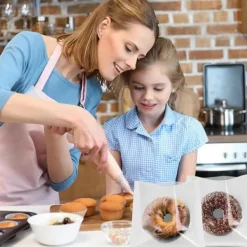 Matförvaringspåsar-Papperspåsar för mat, frukostmackor, slitstarka, 100 st, 18x19 cm