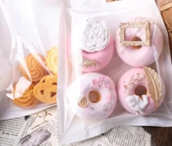 Matförvaringspåsar-Papperspåsar för mat, frukostmackor, slitstarka, 100 st, 18x19 cm