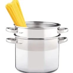 Kokkärl-Pastakastrull rostfritt stål induktion Lamart LTSS2417