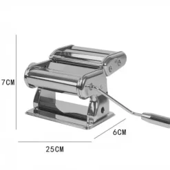 Pastamaskiner-Pastamaskin - LUNAVO - TD® - Manuell - Krom och rostfritt stål - Grå och svart