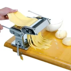 Pastamaskiner-Pastamaskin - LUNAVO - TD® - Manuell - Krom och rostfritt stål - Grå och svart