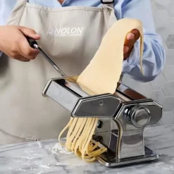 Pastamaskiner-Pastamaskin - LUNAVO - TD® - Manuell - Krom och rostfritt stål - Grå och svart