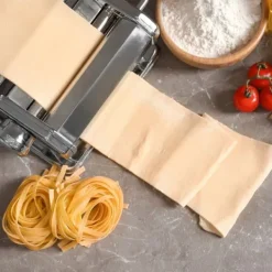 Pastamaskiner-Pastamaskin, Justerbar Tjocklek, Hållbar Konstruktion,Silver