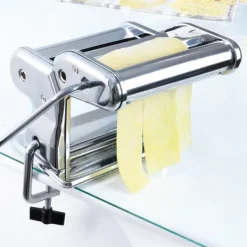 Pastamaskiner-Pastamaskin, Justerbar Tjocklek, Hållbar Konstruktion,Silver