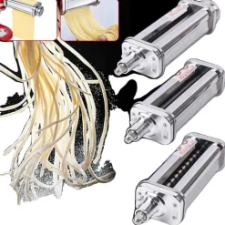 Pastamaskiner-Pastamixer-tillbehör, justerbar tjocklek, mångsidig matlagning,Tunn nudelblad