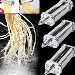 Pastamaskiner-Pastamixer-tillbehör, justerbar tjocklek, mångsidig matlagning,Tunn nudelblad