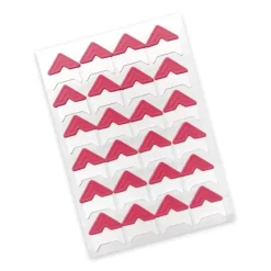 Pastellröda fotohörn x24