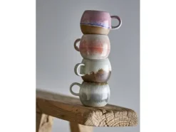 Bloomingville Paula Espressokopp, Rosa, Stengods