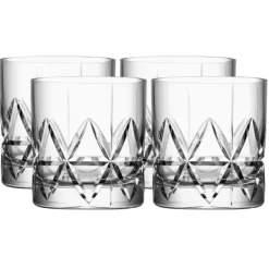 Orrefors Glas-Peak Whiskyglas DOF 34cl, 4-Pack -