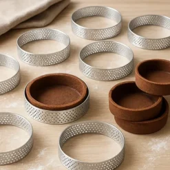 Bakning-Perforerad pajform med kant 8 cm / 6 delar