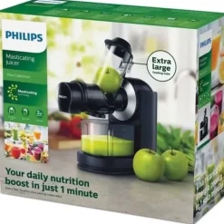 Philips Juicepressar-Viva HR1889/70 Juicecentrifug - XL Chimney - Snabb rengöring - 1L kanna - Svart