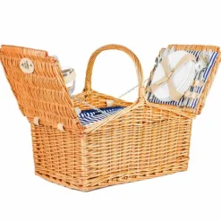 Viking Choice Picknickkorg 4-personer med porslin & termopåse - ljus vass