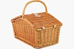 Viking Choice Picknickkorg 4-personer med porslin & termopåse - ljus vass