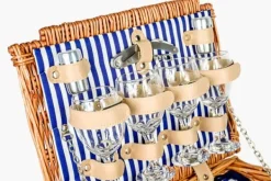 Viking Choice Picknickkorg 4-personer med porslin & termopåse - ljus vass