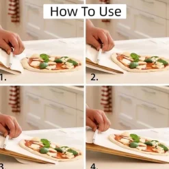 Pizzaspadar-Pizzaspade med non-stick pizzaöverföring 53x30cm