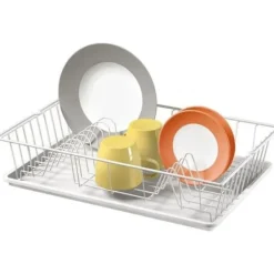 Diskställ & Torkställ-Plastbelagd tråddiskavlopp + Germatex bricka