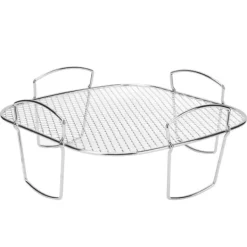 Avsvalningsgaller-Pommes frites i rostfritt stål Anti Fall Ugn Kylställ Hållare Hylla för Hem Kök Grill