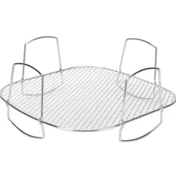 Avsvalningsgaller-Pommes frites i rostfritt stål Anti Fall Ugn Kylställ Hållare Hylla för Hem Kök Grill