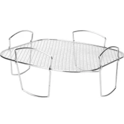 Avsvalningsgaller-Pommes frites i rostfritt stål Anti Fall Ugn Kylställ Hållare Hylla för Hem Kök Grill